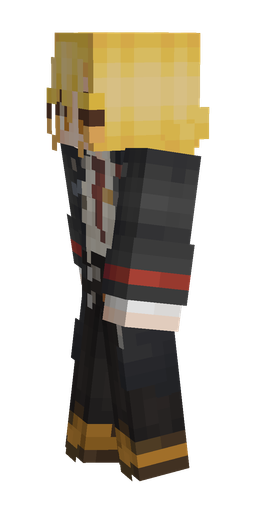 Black skin: body, left side render