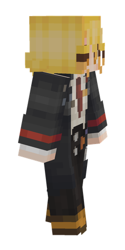 Black skin: body, right side render