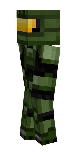 Black skin: body, left side render