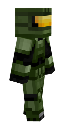 Black skin: body, right side render