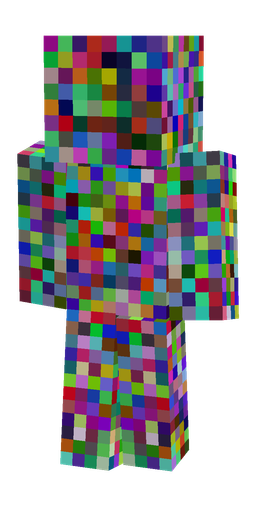 Blue skin: body, back render