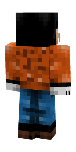 Black skin: body, back render