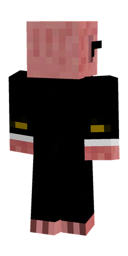 Black skin: body, back render