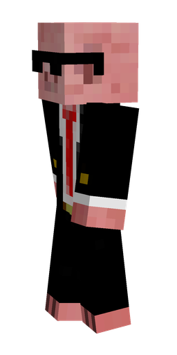 Black skin: body, left side render