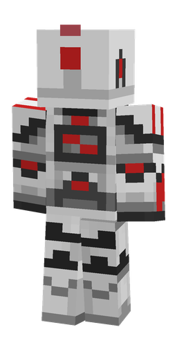 Black skin: body, back render
