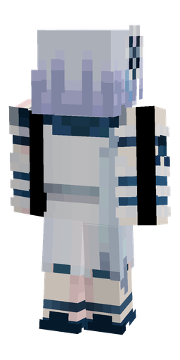 Blue skin: body, back render