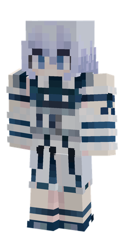 Blue skin: body, front render