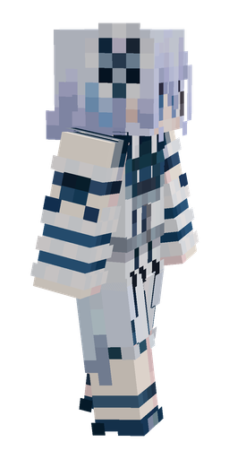 Blue skin: body, right side render