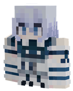 Blue skin: bust render