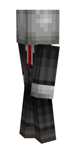 Black skin: body, left side render