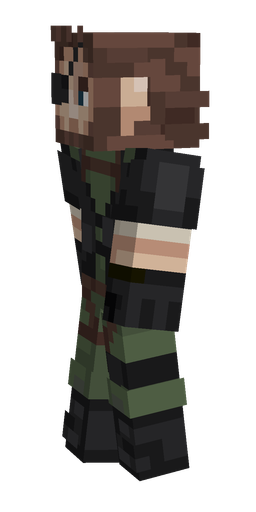Black skin: body, left side render