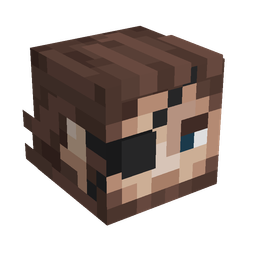 Black skin: head render