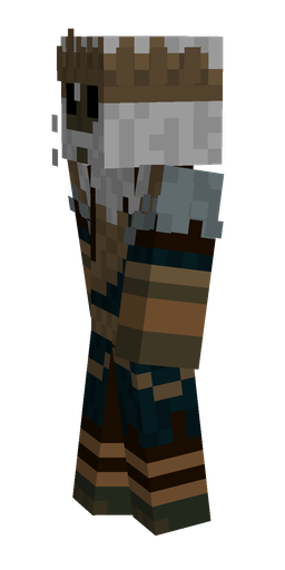 Black skin: body, left side render