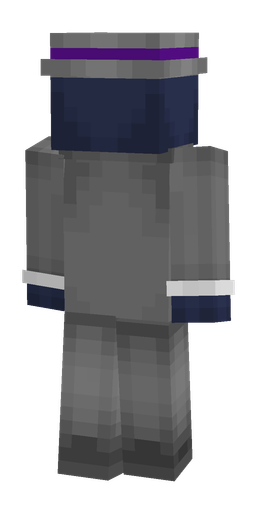 Blue skin: body, back render