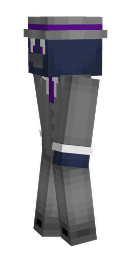 Blue skin: body, left side render