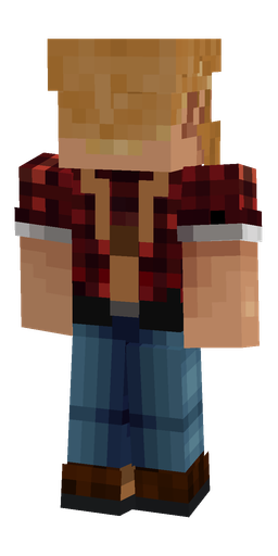 Black skin: body, back render