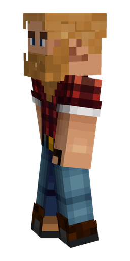 Black skin: body, left side render