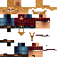Black skin: raw texture render