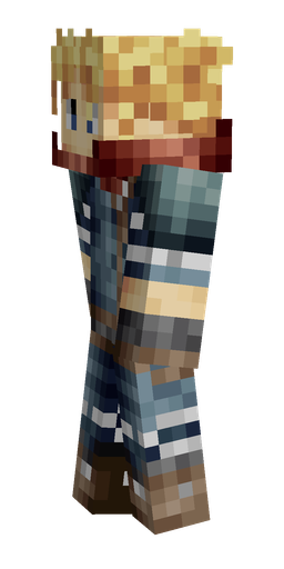 Black skin: body, left side render