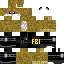Black skin: raw texture render