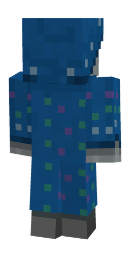 Black skin: body, back render