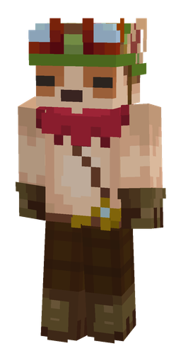 Brown skin: body, front render