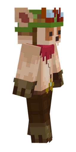 Brown skin: body, right side render