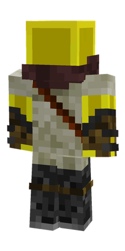 Black skin: body, back render
