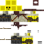 Black skin: raw texture render