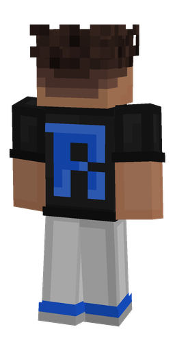 Black skin: body, back render