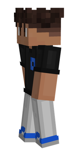 Black skin: body, left side render