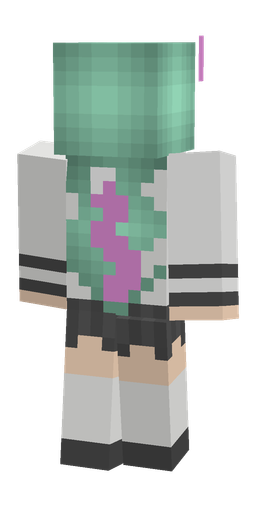 Black skin: body, back render