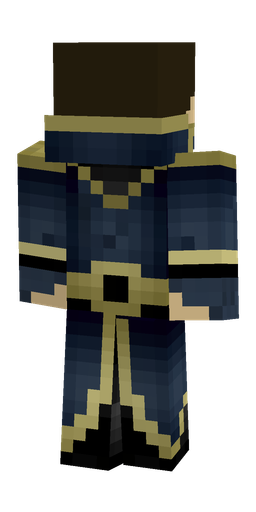Black skin: body, back render