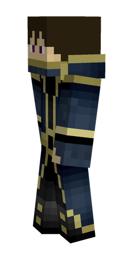 Black skin: body, left side render