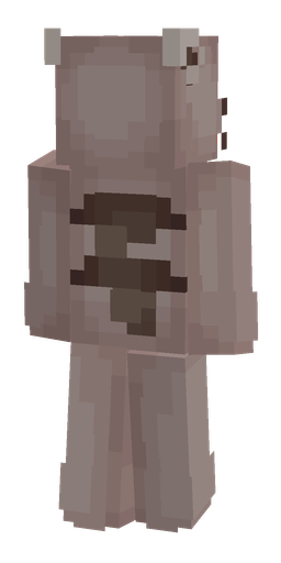 Gray skin: body, back render