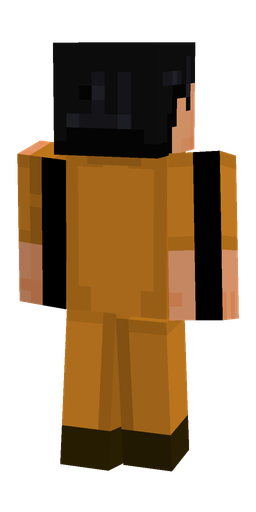 Black skin: body, back render