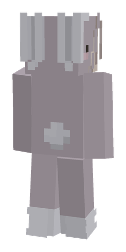 Dark skin: body, back render