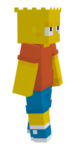 Blue skin: body, right side render