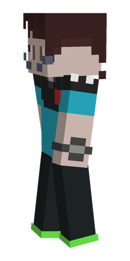 Black skin: body, left side render