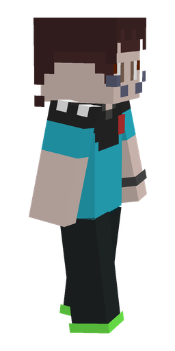 Black skin: body, right side render