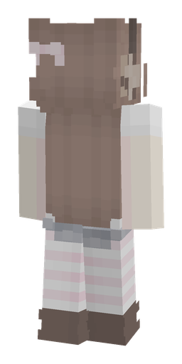 Gray skin: body, back render