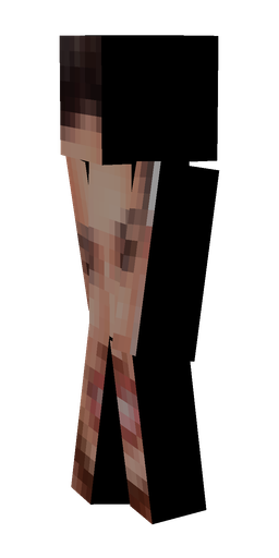 Black skin: body, left side render