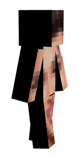 Black skin: body, right side render