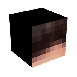 Black skin: head render