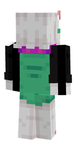Black skin: body, back render