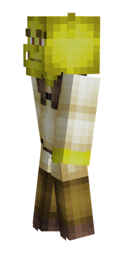 Brown skin: body, left side render