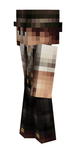 Black skin: body, left side render