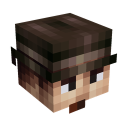 Black skin: head render