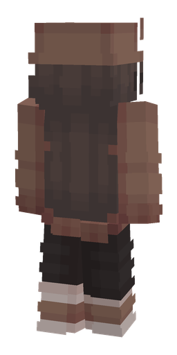Black skin: body, back render