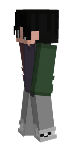 Black skin: body, left side render